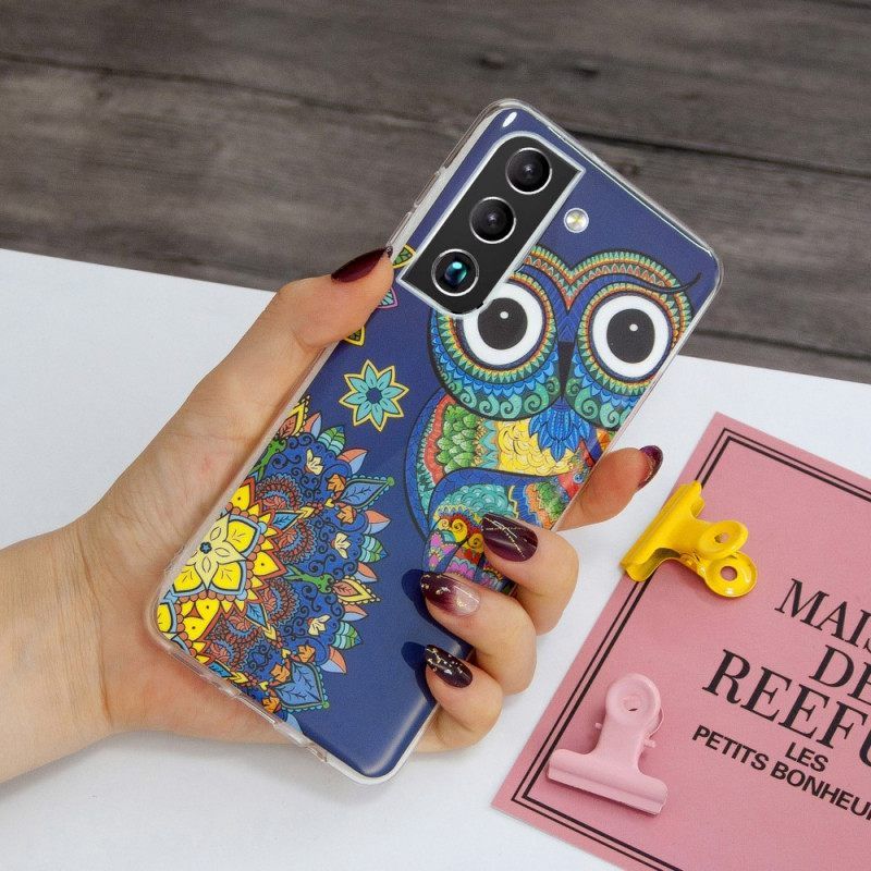 θηκη κινητου Samsung Galaxy S22 5G Fluorescent Owl Mandala